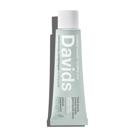 Davids travel size premium toothpaste / peppermint / 1.75 oz