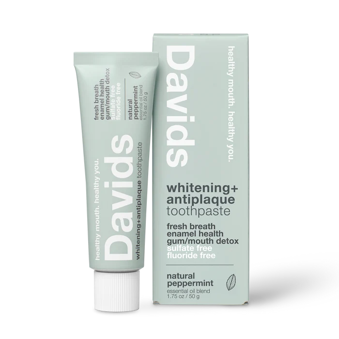 Davids travel size premium toothpaste / peppermint / 1.75 oz