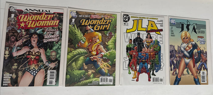 DC #1’s Lot. JLA Classified. #1 Origin Of Power Girl. First issue Wonder Girl!