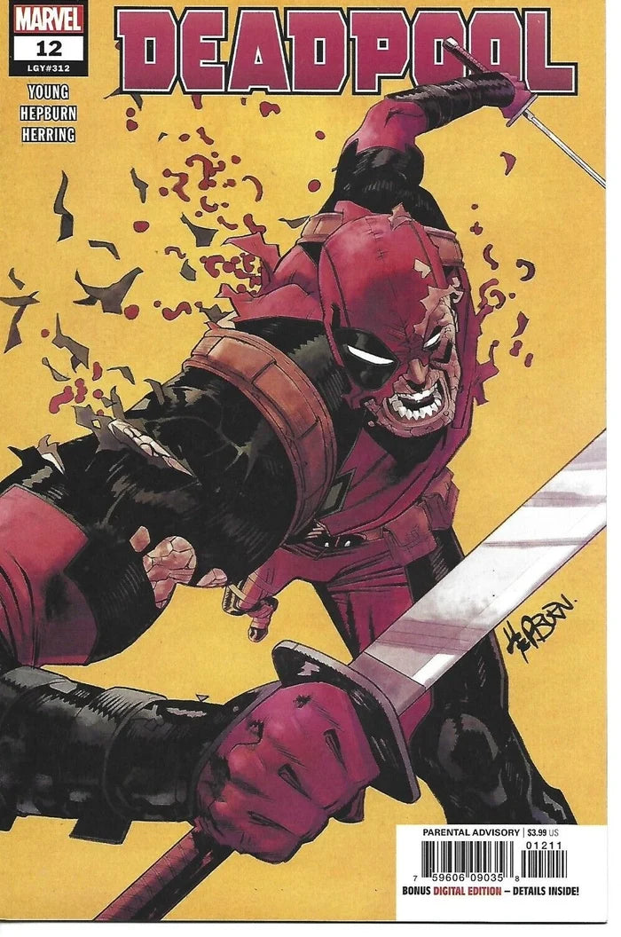 DEADPOOL #12 SCOTT HEPBURN COVER MARVEL COMICS 2019