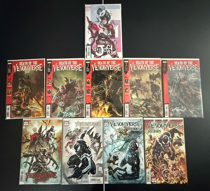 Death of venom verse 1-5. Venom verse reborn 1-4. it’s Jeff! Variant Edition