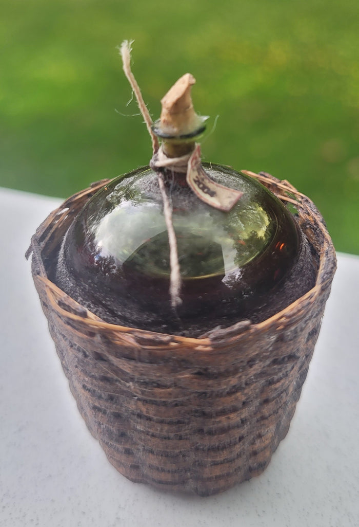 Demi-John Wine 2004 in Glass Jug with Liquid