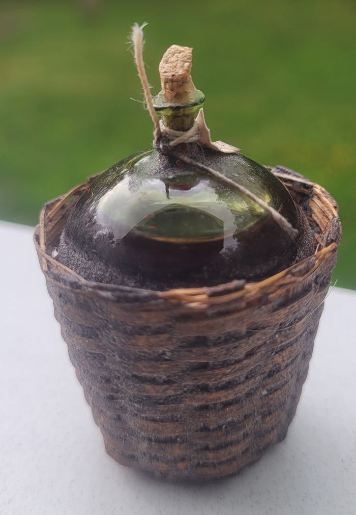 Demi-John Wine 2004 in Glass Jug with Liquid
