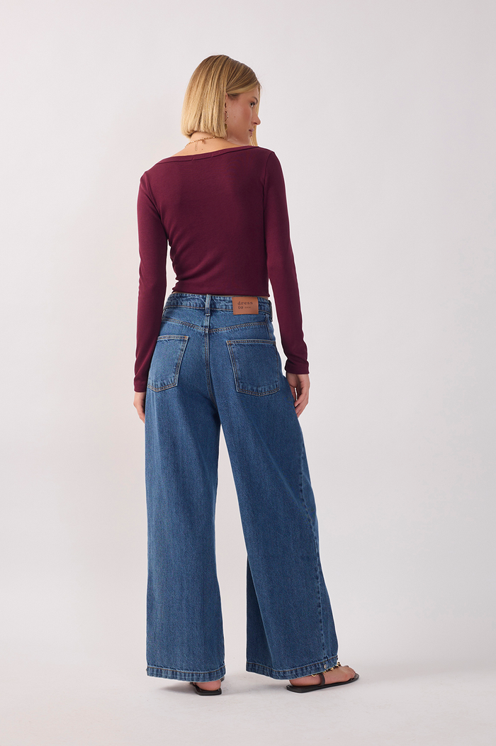 Denim Pleats Adjustable Hem Barrel Pants_7