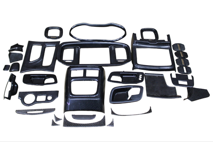 Dodge Charger 15+ Carbon Fiber Interior Steering Center Console Decor Trim Kit
