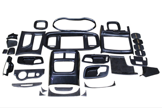 Dodge Charger 15+ Carbon Fiber Interior Steering Center Console Decor Trim Kit