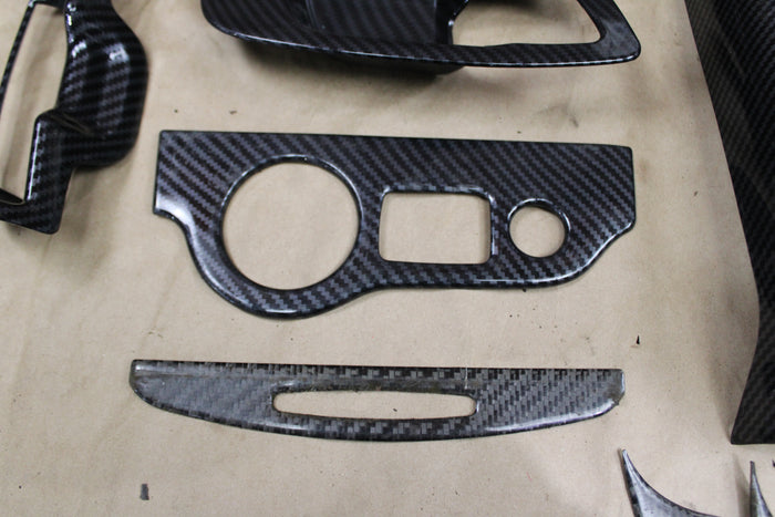 Dodge Charger 15+ Carbon Fiber Interior Steering Center Console Decor Trim Kit
