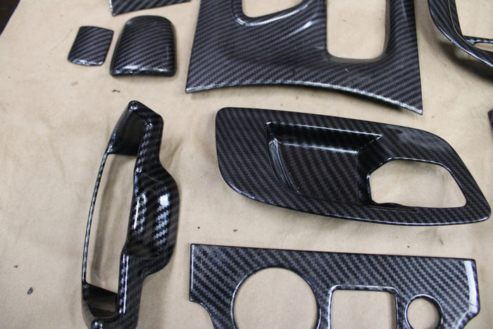 Dodge Charger 15+ Carbon Fiber Interior Steering Center Console Decor Trim Kit