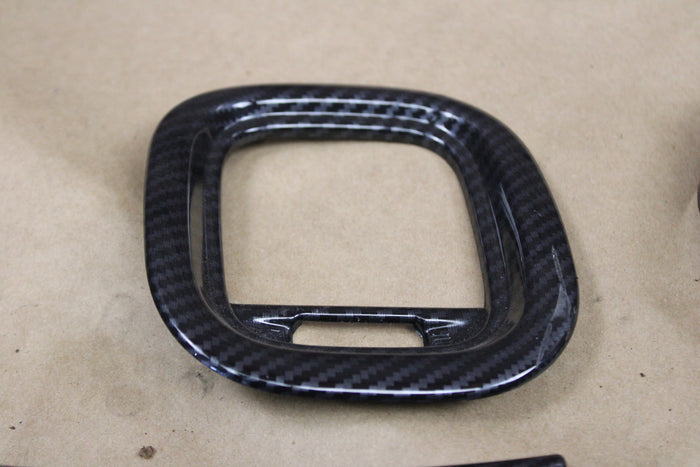 Dodge Charger 15+ Carbon Fiber Interior Steering Center Console Decor Trim Kit