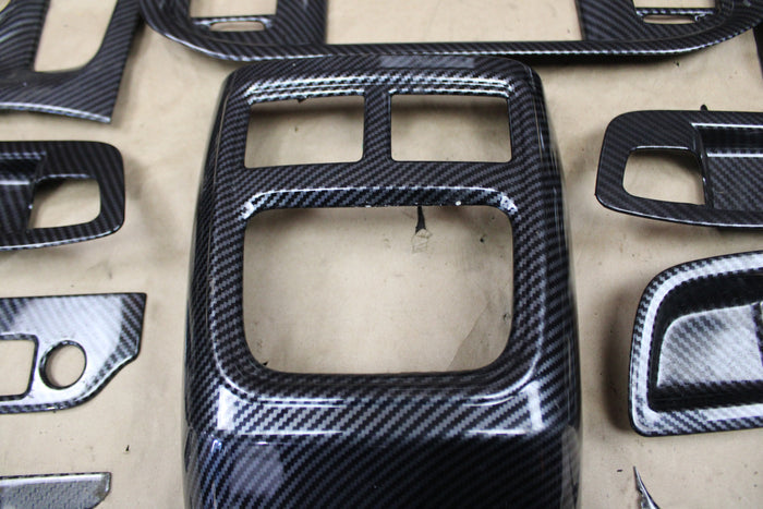 Dodge Charger 15+ Carbon Fiber Interior Steering Center Console Decor Trim Kit