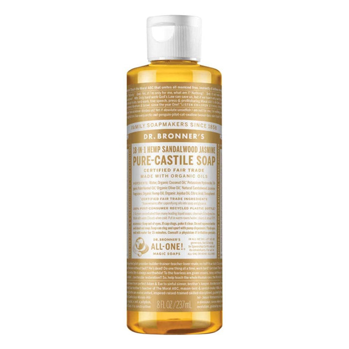 Dr Bronner's Pure Castile Liquid Soap - Sandalwood Jasmine - L'Organic