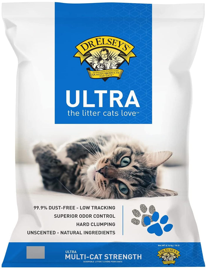 Dr. Elsey's Precious Cat Ultra Cat Litter, 18 lb, Multi-Colored