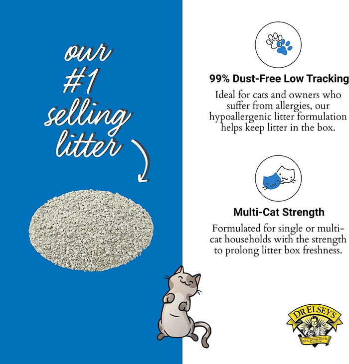 Dr. Elsey's Precious Cat Ultra Cat Litter, 18 lb, Multi-Colored