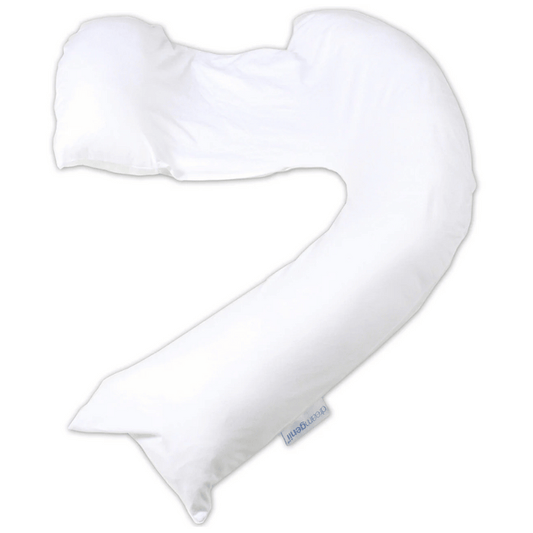 Dreamgenii Pregnancy Support and Feeding Pillow - White