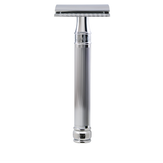 Edwin Jagger DE89 Long Handle Chrome Lined Double Edge Safety Razor