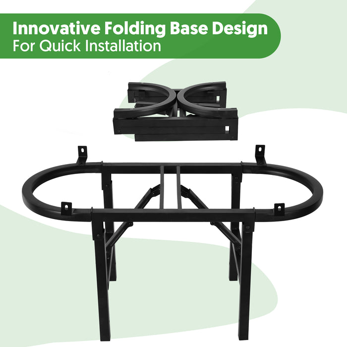 Elevated Raised Garden Bed with Legs and Lockable Wheels