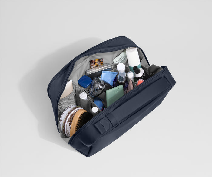 Extra Large Toiletry Bag in Navy Blue