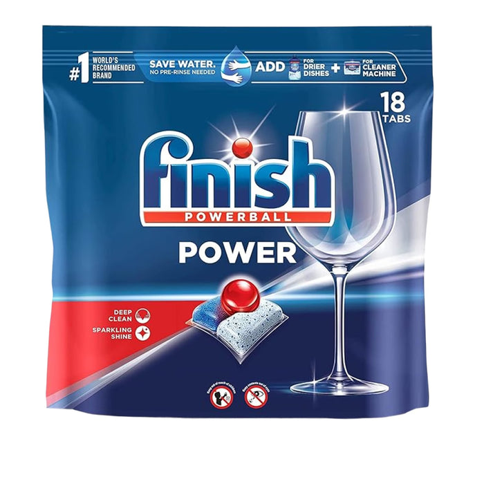 Finish Power Dishwasher Tabs - 18ct - 6 Pack