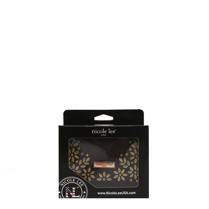 FLORAL LEAF COMPACT WALLET