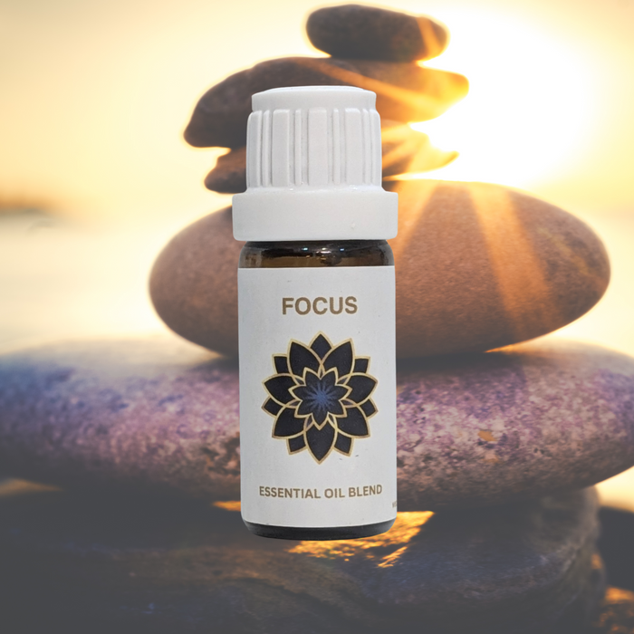 FOCUS Essential Oil Blend By Ajneya Naturals [ 10 ml ]