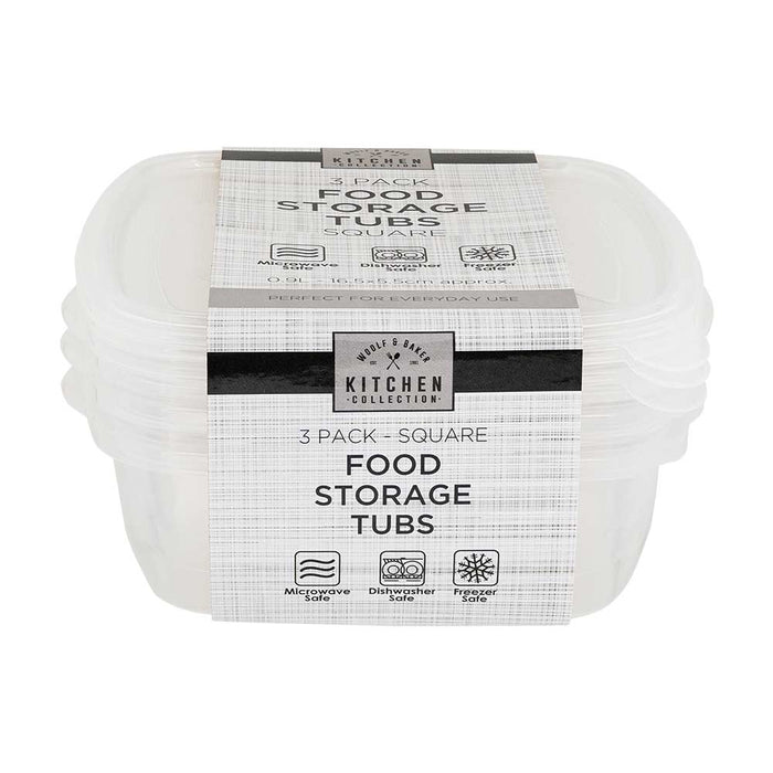 Food Storage Containers 3pk
