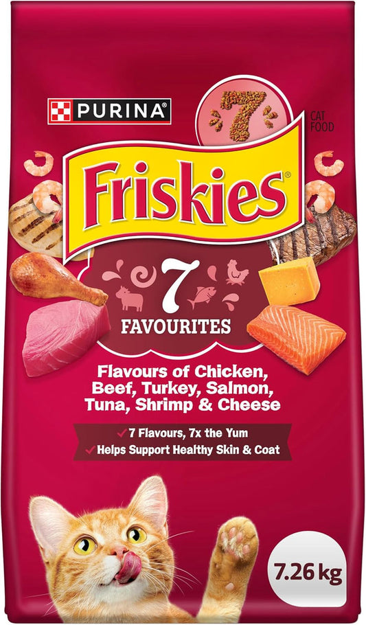 Friskies 7 Dry Cat Food - 7.26 kg Bag