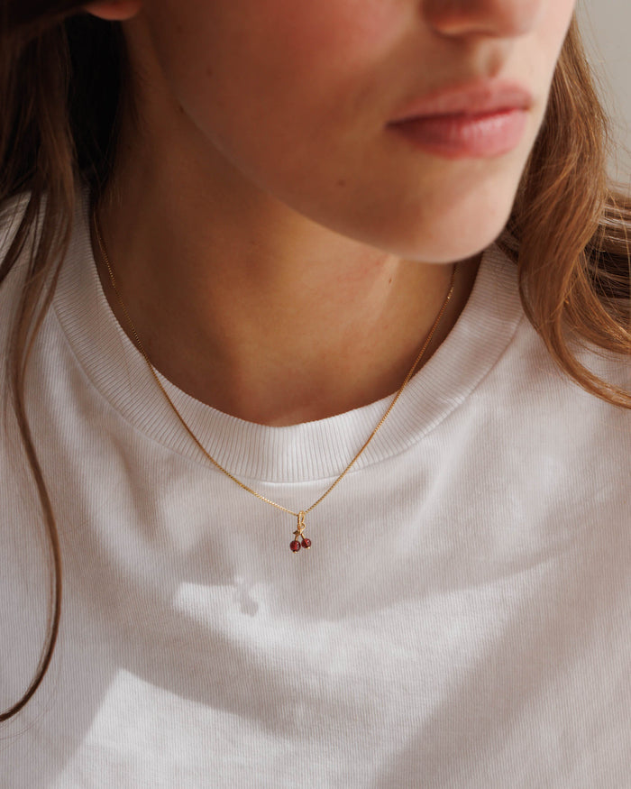 Garnet Cherry Charm