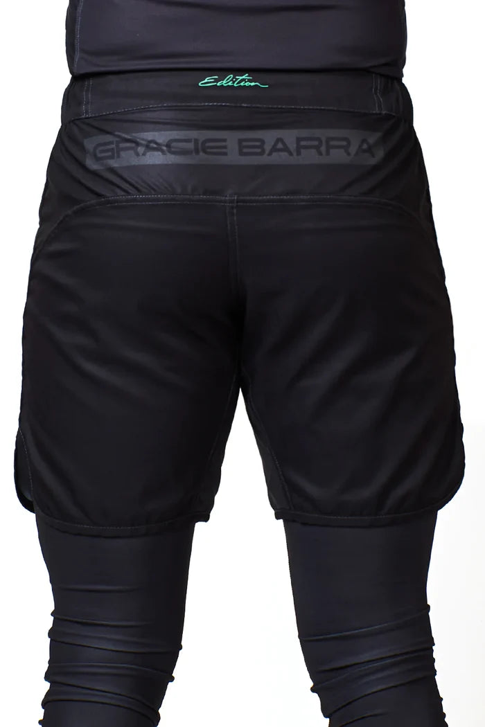 GB Edition Mens Velcroless Training Shorts - Black