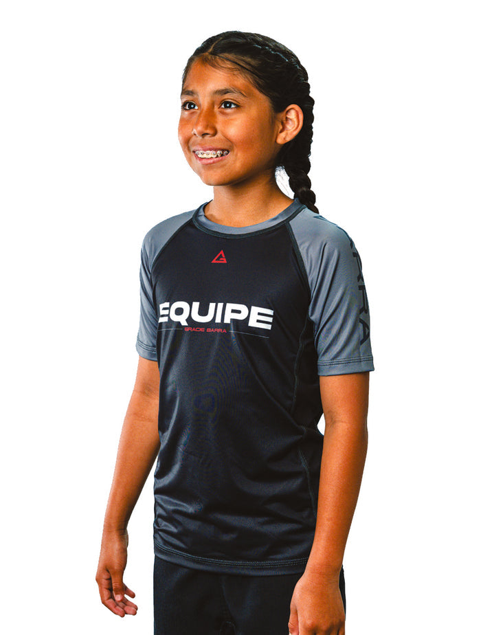 GB Edition S/S Youth Ranked Rashguard - Grey