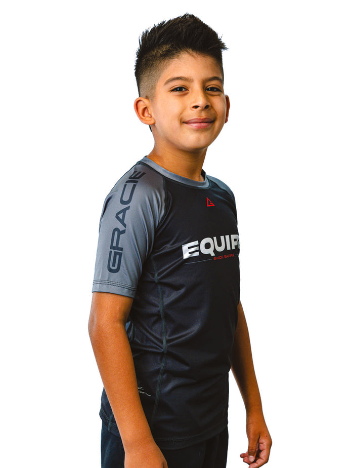 GB Edition S/S Youth Ranked Rashguard - Grey
