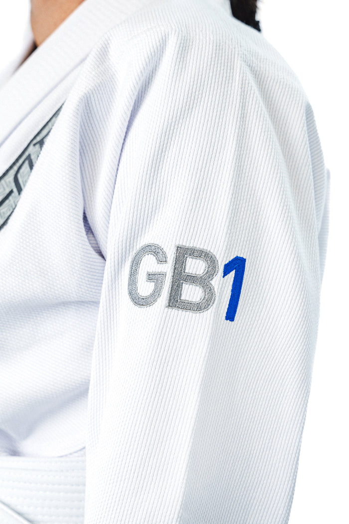 GB1 V2 Edition Womens Kimono w/Belt - White