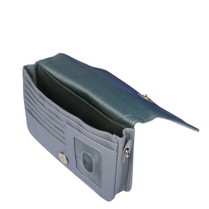 Navy Blue Genuine Leather Sling Crossbody Bag for Travel and Everyday Use-inner image