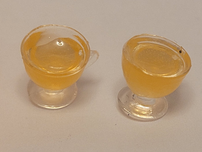 Ghost Orange Punch in Glass Bowl with 8 Glasses