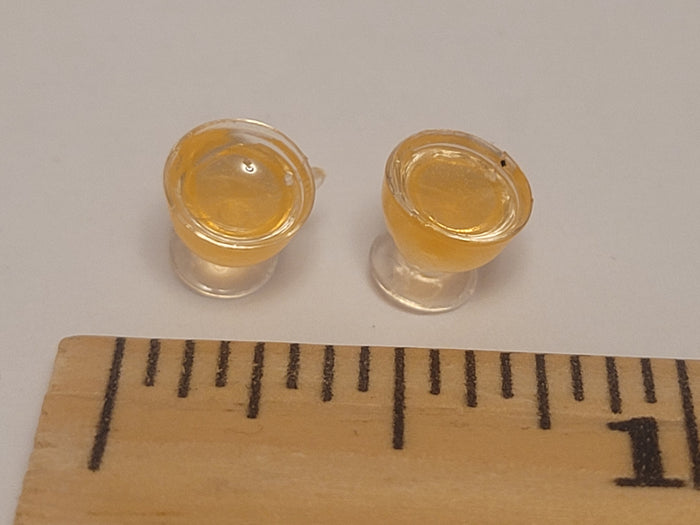 Ghost Orange Punch in Glass Bowl with 8 Glasses
