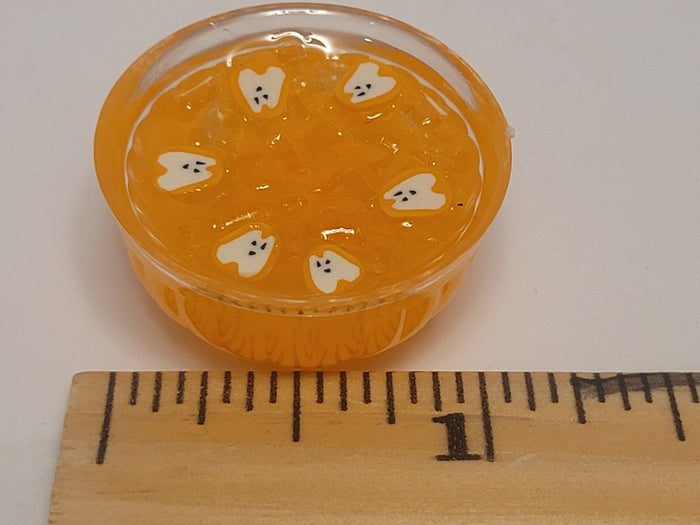 Ghost Orange Punch in Glass Bowl with 8 Glasses