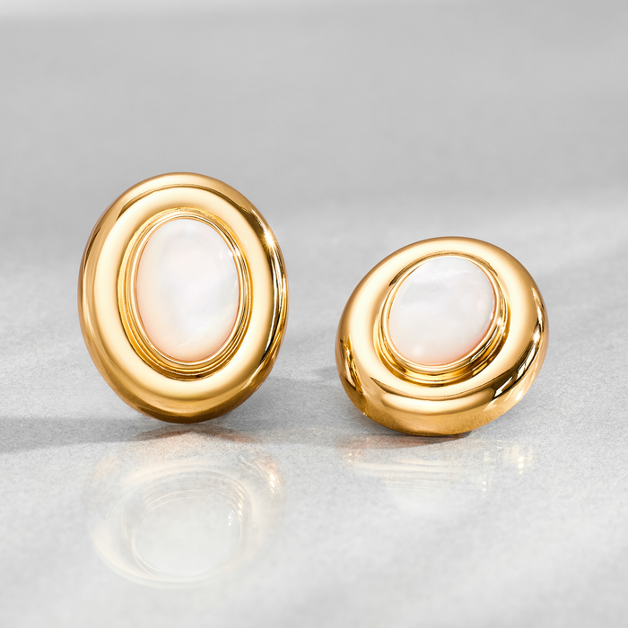 Giselle Pearl Earrings | Gold