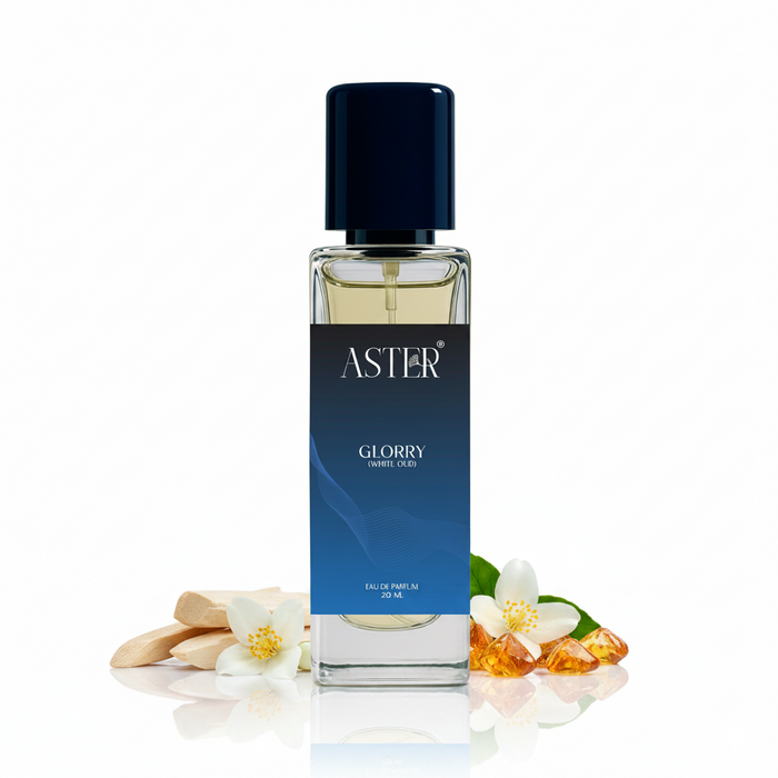 Glory White Oud EDP 20ml perfume bottle