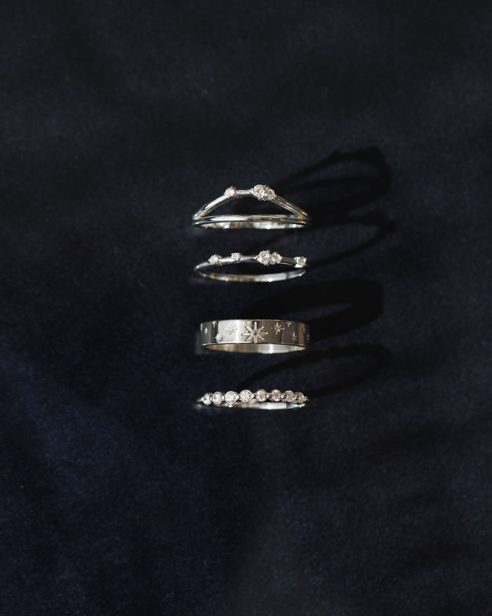 Grand Luminary White Sapphire Ring