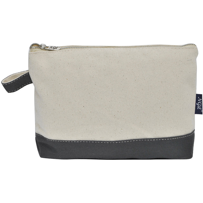 Gray NGIL Large Jute Cosmetic Case