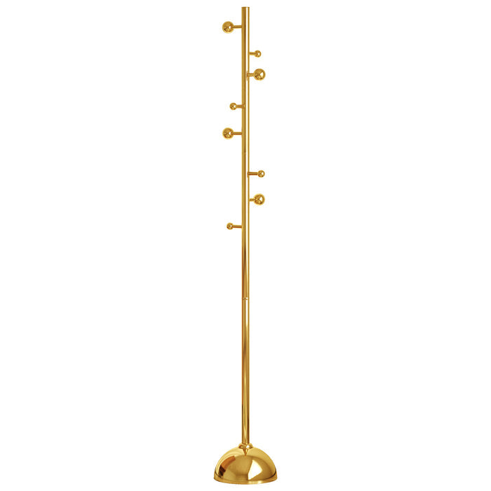 Guyii Gold Metal Coat or Hat Rack Stand Freestanding, with Metal Base