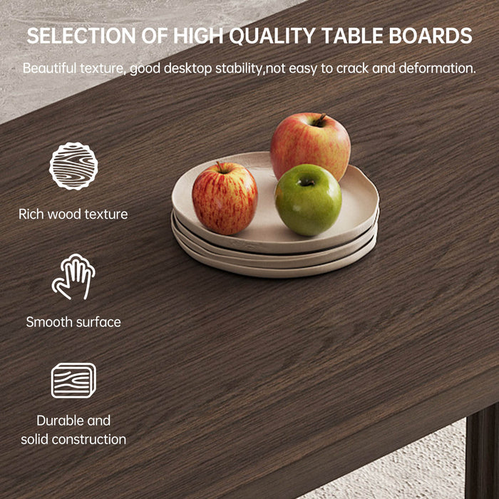 Guyii Modern Farmhouse Kitchen Table - 66.93" Rectangular Dining Table