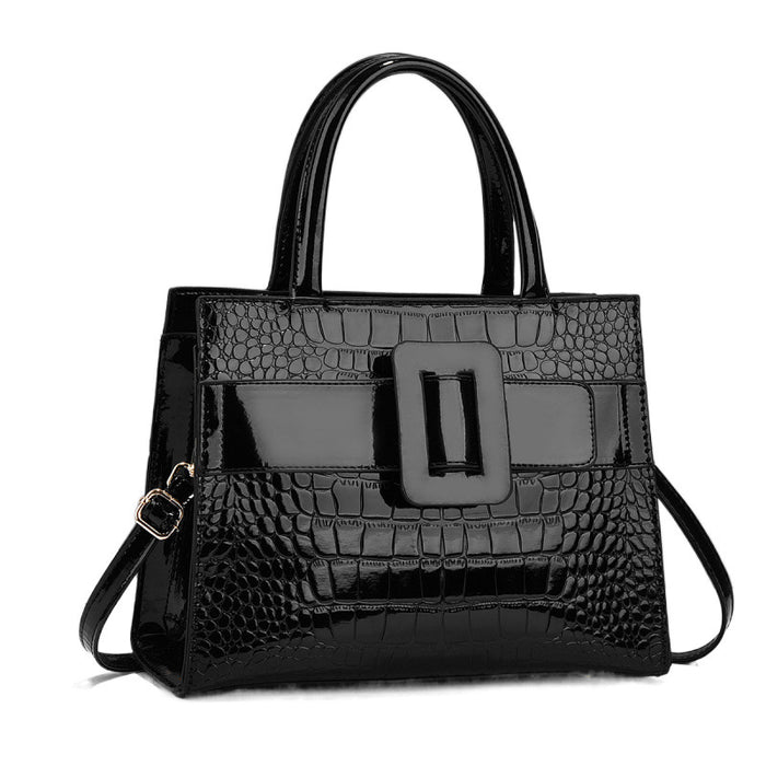 H2048 - Retro Crocodile Pattern Handbag