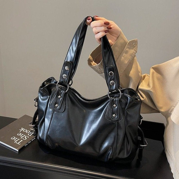 H2057 - Retro Tote Fashion Handbag