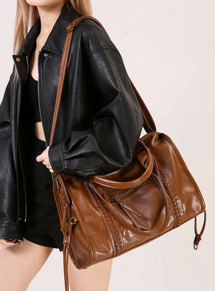 H2060 - Korean Retro Premium Travel Bag