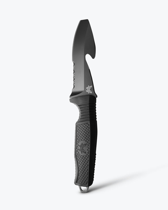 H2O Fixed Dive Knife Black Santoprene® Profile View - Benchmade Knife Co.