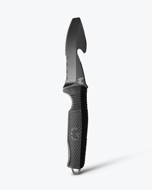 H2O Fixed Dive Knife Black Santoprene® Profile View - Benchmade Knife Co.