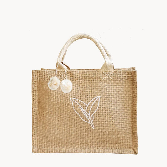 Handmade Burlap Jute Tote • Gift Bag - Nature - Magnolia Lane co. Home + Garden + Gift