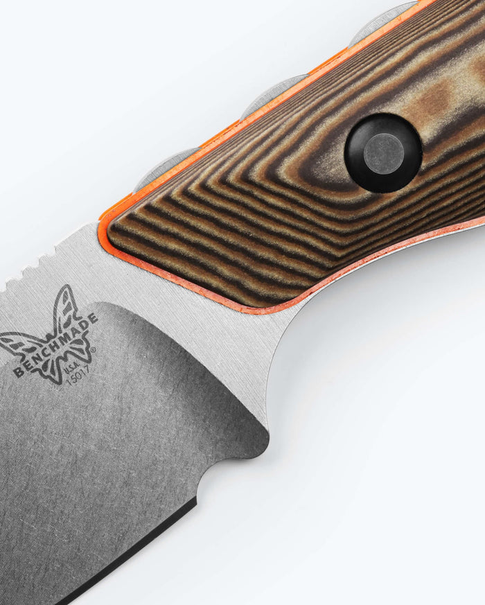 Hidden Canyon Hunter Richlite & G10 Drop-point knife - Handle Detail Close-up | Benchmade Knife Co.