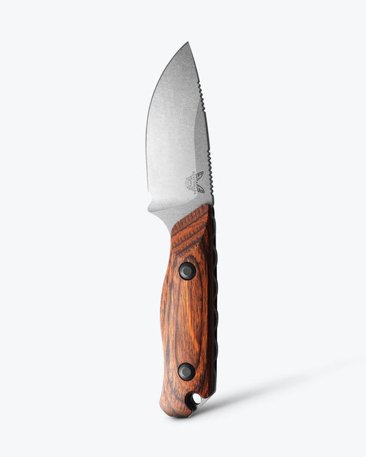 Benchmade Hidden Canyon Hunter Stabilized Wood Drop-point Knife - Vertical View | Benchmade Knife Co.