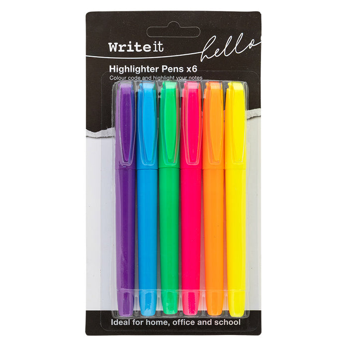 Highlighter Pens 6 Pack